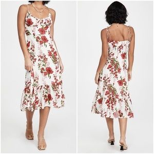 Reformation Embry Georgette Floral Midi Dress